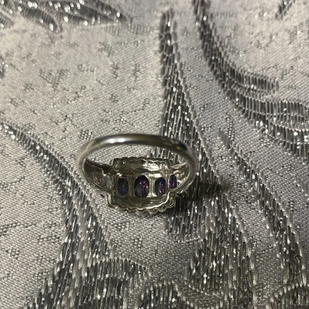 JTV Oval pure blue topaz ring! - Picture 5 of 9